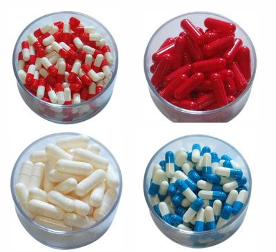 China Medical Empty Gel Capsules Size 1 / 2 Gelatin Capsules For Food Supplement for sale