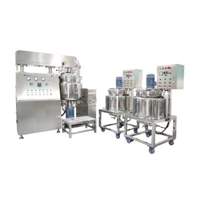 China 200L Hydraulic Lifting Vacuum Emulsifying Machine Ointment Homogeneous Lotion Mixer for sale