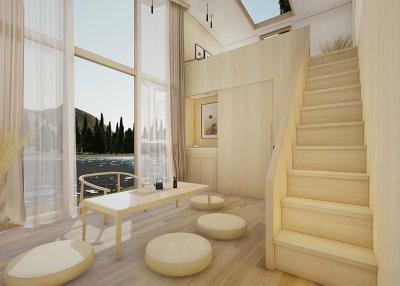 China Hogares prefabricados de dos pisos de acero solemnes, aduana de madera del tamaño de las casas modulares en venta