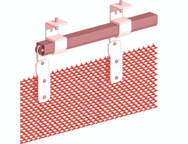 Aluminum Coiled Wire Fabric For Exterior Patio Divider With Custom Configurator Service