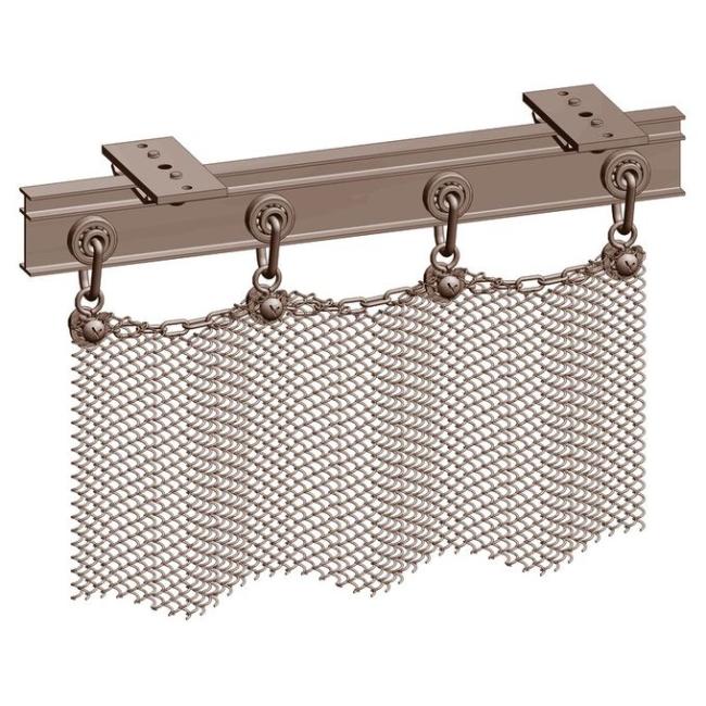 Aluminum Coiled Wire Fabric For Exterior Patio Divider With Custom Configurator Service