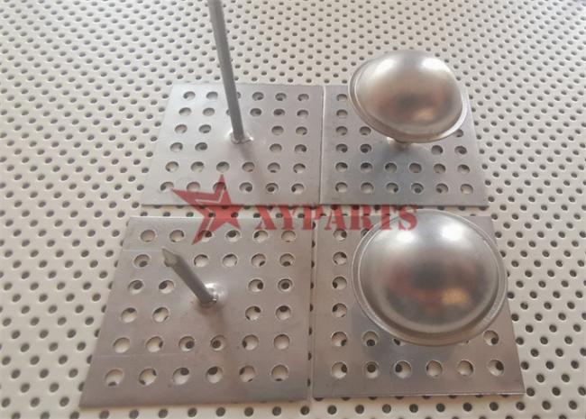 40x40mm Perforated Base Insulation Pins With Locking Washers For HVAC System 2