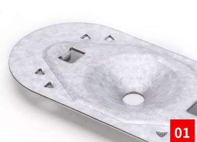 Chine Le zinc a enduit le plat barbelé ovale en acier pour que la membrane de imperméabilisation de difficulté couvre des plate-formes à vendre