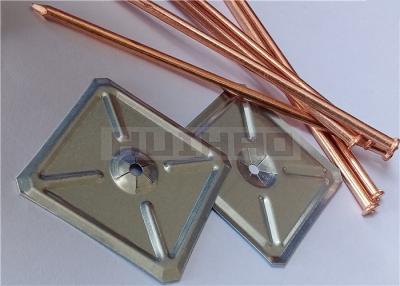 China 5x160mm Cd Stud Welding Insulation Pins With Square Self Locking Washers For Thermal Insulation for sale