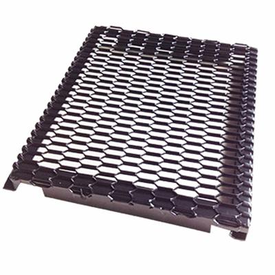 China PVDF Coated Hook Up Frame Expanded Metal Mesh For External Curtan Wall Panel for sale