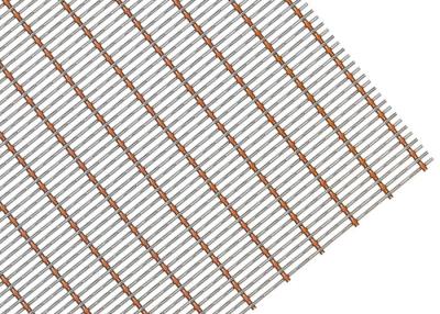中国 ひだを付けられたワイヤー パターンが付いている装飾の建築の天井の金網のパネル 販売のため