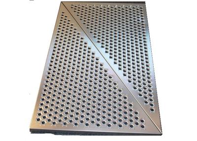China 3mm SS Round Hole Perforated Metal Panels For Wall Panelling With Floding Edge for sale