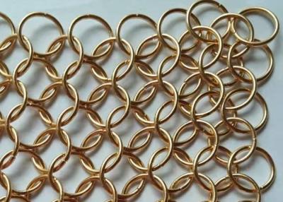 China cortina redonda Chainmail Ring Mesh da decoração de 10mm Ring Chainmail Weave Stainless Steel à venda