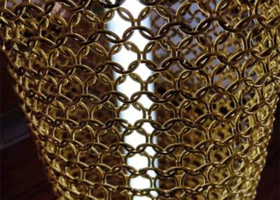 China Stainless Steel Chainmail Ring 2.5mm Metal Coil Drapery For Lampshade for sale