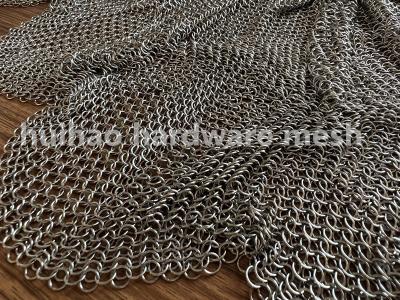 China 304 Ss Chain Mail Ring Metal Mesh Drapery For Decoration Drivider for sale