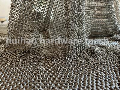 China 7mm Od Stainless Steel Mesh Curtain Chain Mail Small Ring For Wall for sale