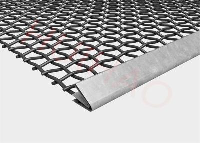 China Alto alambre de acero de manganeso Mesh Screen Square Media For tejido que separa piedras en venta