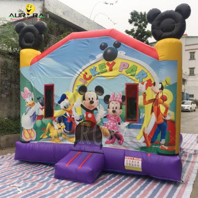 China Minnie Mouse Inflable Casa de Salto Inflable Castillo de Salto Mickey Para Parques Infantiles en venta