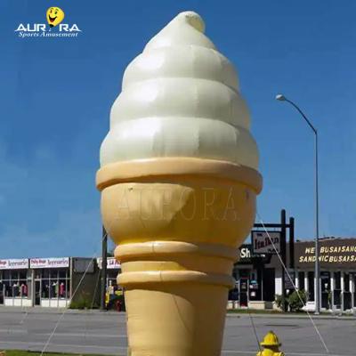 China CE Advertising Inflatables Giant Inflatable Ice Cream Cone Balloon With Free Blower for sale