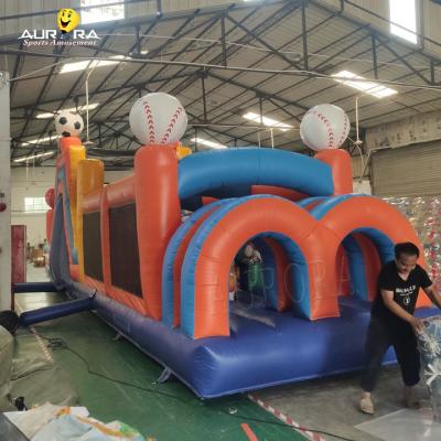 China PVC Tarpaulin Inflatable Obstacle Course Customized Outdoor Play Obstacle Course for sale
