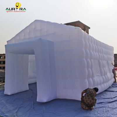 China Commercial Backyard Inflatable Nightclub Tent Portable Inflatable Air Cube Tent for sale
