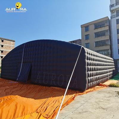 China Outdoor Inflatable Nightclub Tent Large Black Disco Party Tent Custom for sale
