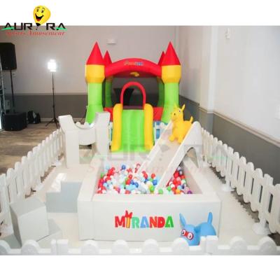 China Multi Color Inflatable Soft Play Equipment Indoor Kids Ball Pit Toy Customized for sale