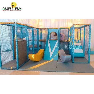 中国 Kids soft play ground climbing with indoor and outdoor playground PU set 販売のため