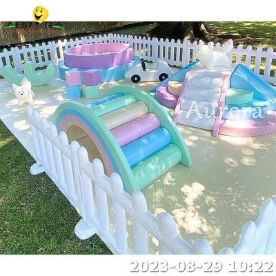 Китай Pastel Soft Play Equipment Set Kids Outdoor Playground Equipment Soft Play Set продается