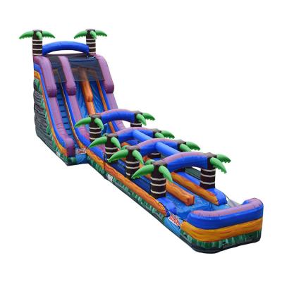 China Inflatable Toys Accessories Water Slides 22'H Purple Crush Inflatable Water Slide Slip for sale