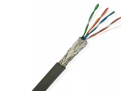 China Longitud protegida CAT7 multicolora los 0.5m/1m/2m/3m/5m del aislamiento del HDPE del cable de la red del PVC de SSTP en venta