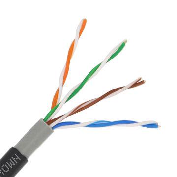 China High Frequency Cat5e Network Cable Outdoor 4P Twisted Pair Optional Color for sale