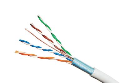 China High Performance FTP Cat5e PVC Network Cable With Fluke Pass Eco Friendly for sale