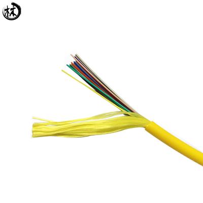 China 12 Cores Indoor Distribution Cable Fiber Optic Cable Wear Resistant High Tensile for sale