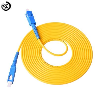 China 10M UPC SC-SC Fiber Jumper Cables , Fiber Optic Network Cable High Temperature Stability for sale