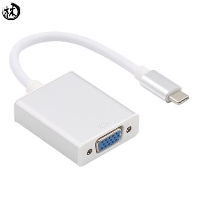 China Kico USB 3.1 Type C To VGA Converter  Type-C To HDTV  Adapter Cable Male To Female Full HD 1080P for Macbook for sale