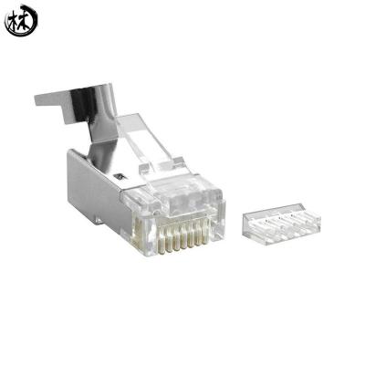 China Modular Network Cable Accessories Cat7 RJ45 Plug 8P Connector 8P8C Shielded for sale