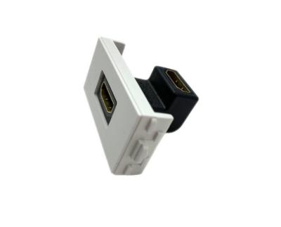 Chine Plaque avant de prise de module de coude des accessoires TVHD de câble Ethernet de la haute définition à vendre
