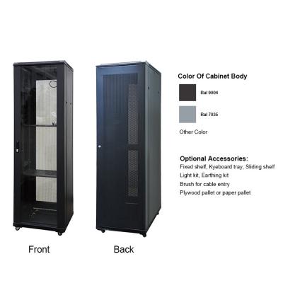 China 800x1000 Floor Standing Data Entry Network Rack Cabinet for sale