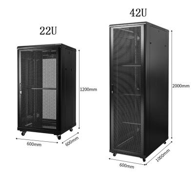 China 22U 42U Data Center Server Rack 19 Inch Network Cabinet for sale