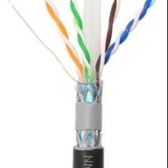 China Outdoor CAT6A Lan Cable Utp 305m 23/24 Awg Black Bare Copper for sale