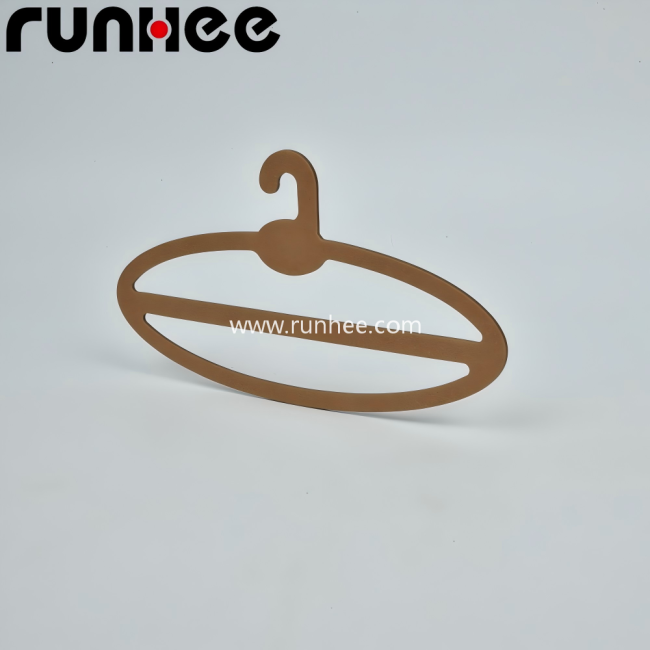 Close-up of cardboard scarf hanger