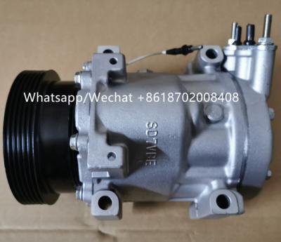 China 7V16 Auto Ac Compressor for   DACIA LOGAN DACIA DUSTER  OEM : 1177 / 1060 / 1027 / 8200117767  6PK 12V 125MM for sale