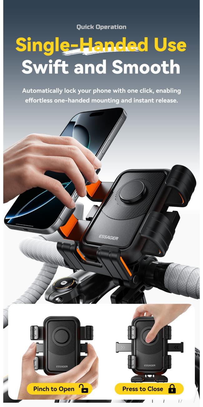 Side view showing thickened rubber pads for secure grip and vibration absorption