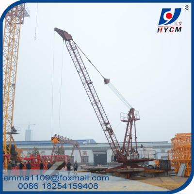 China 6tons Load QD2420 Derrick Luffing Cranes 24m Arm Length 150m Height for sale