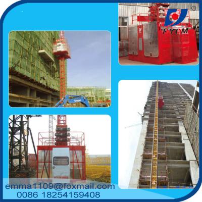China 1-4t Rack & Pinion Construction Hoist Elevator Mast Section Climbing Type for sale