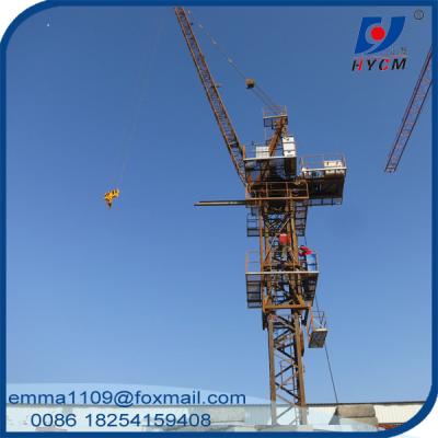 China 6t QTD2520 Small Luffing Tower Crane 25m Jib Length 1.2m Mast Secitons for sale