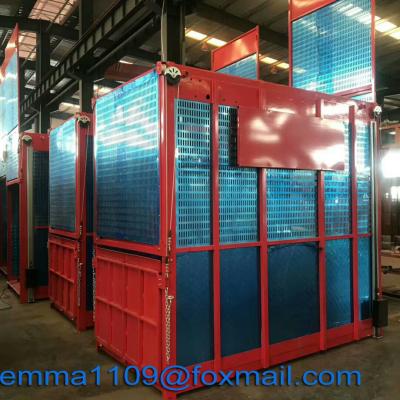 China SC100/100 Two Cage Passenger Hoist Lifting Building Materials 220v-440v 50Hz/60Hz for sale