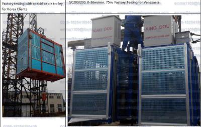China OEM 4000kg Construction Passenger Elevator with SRIBS Anti-fall Safety Device for sale