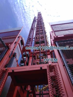 China Customized 500kg Passenger Hoist Elevator SC50 Inside Tower Cranes Mast Section for sale