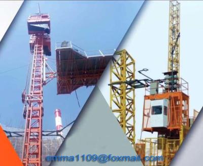 China SC50 Single Cage Passenger Elevator for Tower Cranes Height 500KG Load Capacity for sale