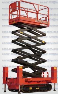 China CFPT1214LDS Mobile Hydraulic Crawler Scissor Lift with Outrriger EWX FOB CIF Price for sale