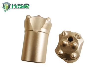 China Spray Galvanized Layer 36mm Taper Button Bit For Quarrying Industry for sale