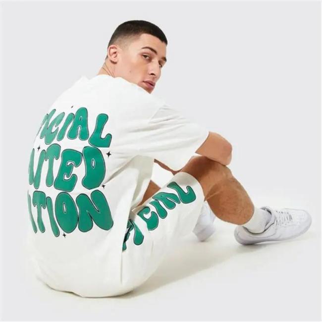 Summer Men′s Shirt Shorts Set Plain Casual Towel Fabric Shirt Vacation Beach Clothing Outfit Two Piece Men′s Tracksuit Set