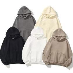 Custom Cotton Hoodie Oversize Sweatshirt Long Sleeve Casual Plain Hoodie